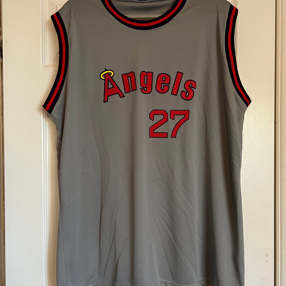 Sixth Man Promotions Trout Angels Sleeveless Jersey